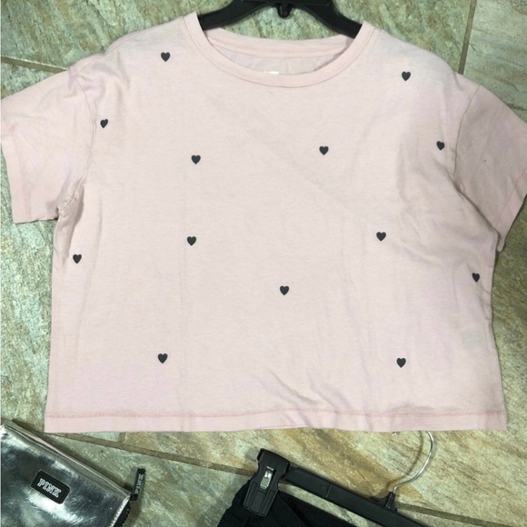 Victoria Secret Pink Crop Tee Size XS - Picture 2 of 5